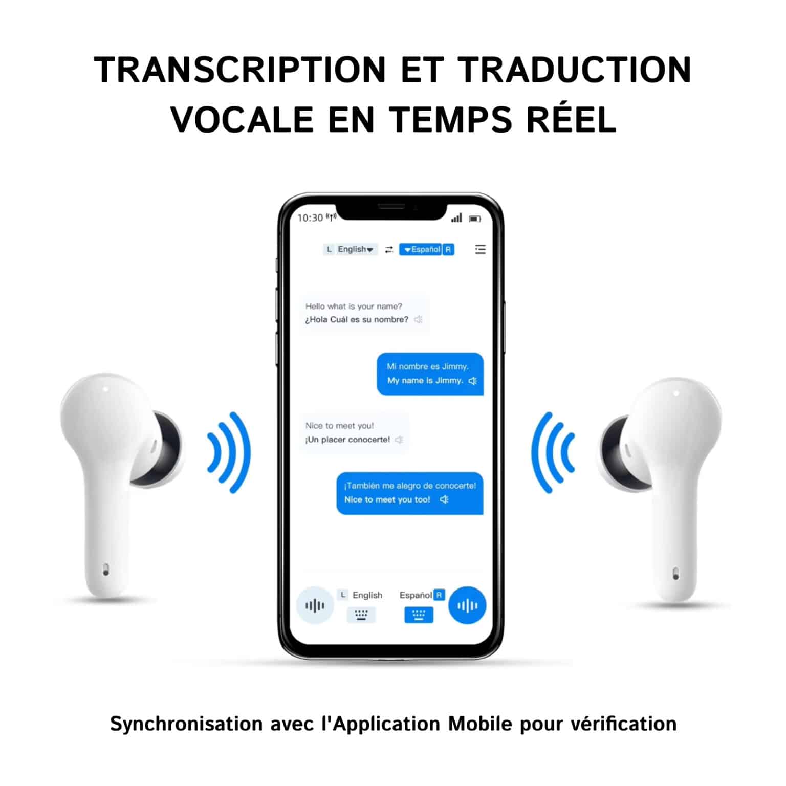 Écouteurs Traducteurs IA Instantanés Par MMOBIEL – Traduction En